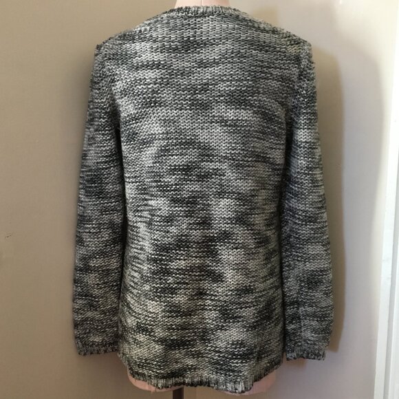 [Ann Taylor] Variegated Grey Knit Sweater | M | Good - Picture 2 of 10